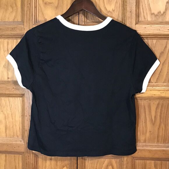 Harry Potter Hogwarts Crest Short Sleeve T-Shirt Youth size XL Black Ringer Tee - Picture 4 of 5